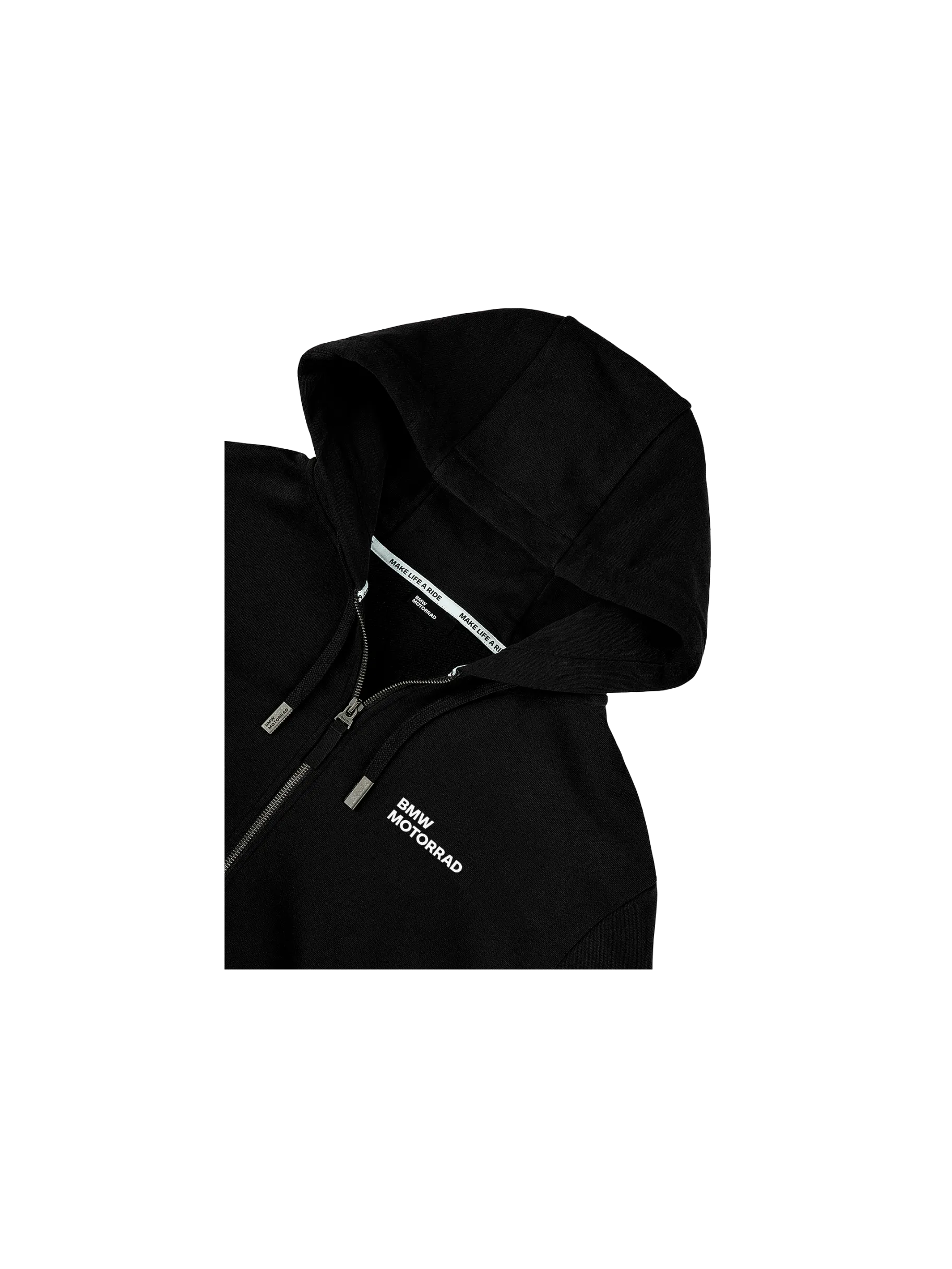 Sweat à capuche et Fermeture éclair BMW Make Life A Ride Homme Noir 2025