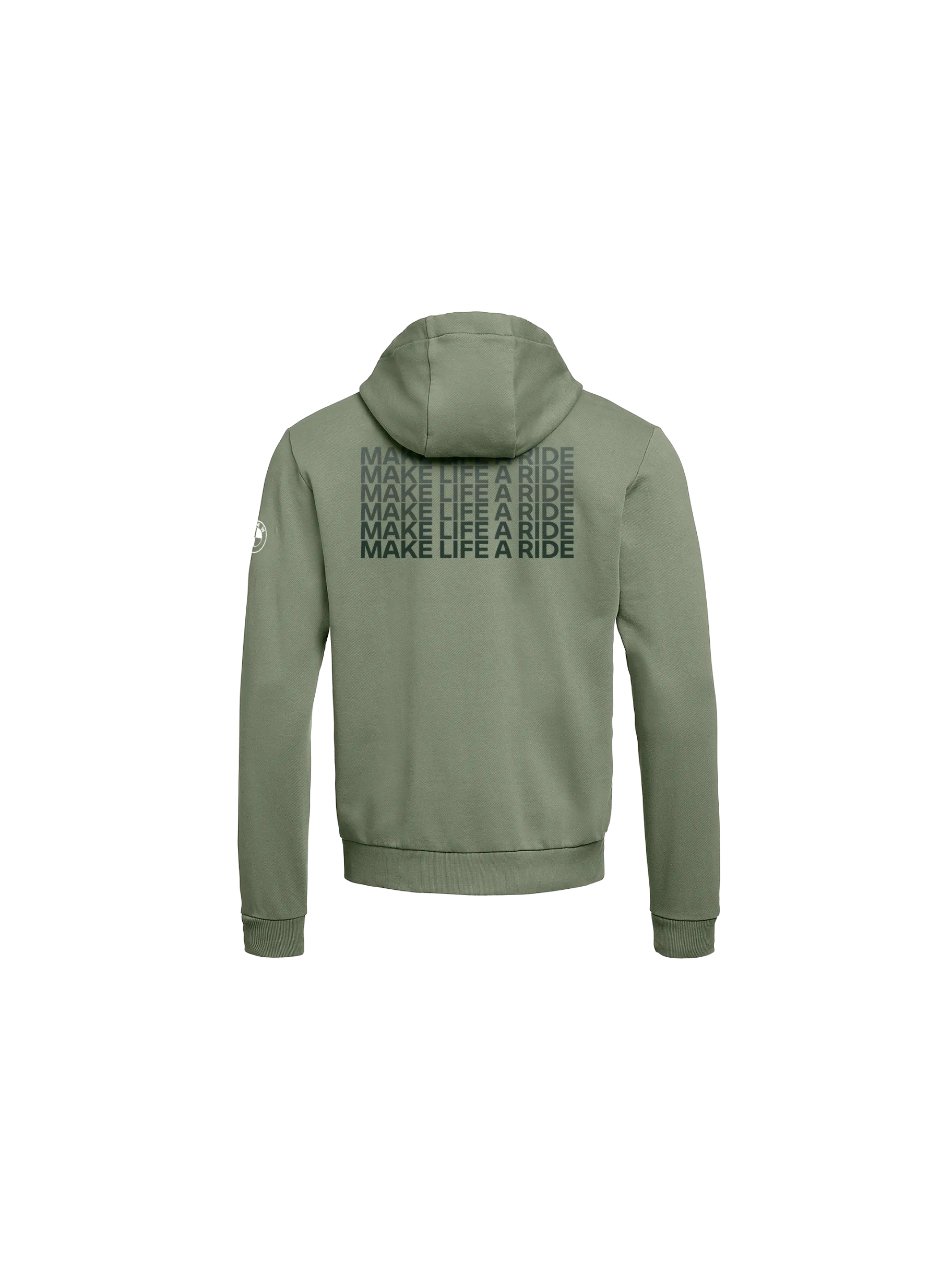 Sweat à capuche et Fermeture éclair BMW Make Life A Ride Homme Kaki 2025