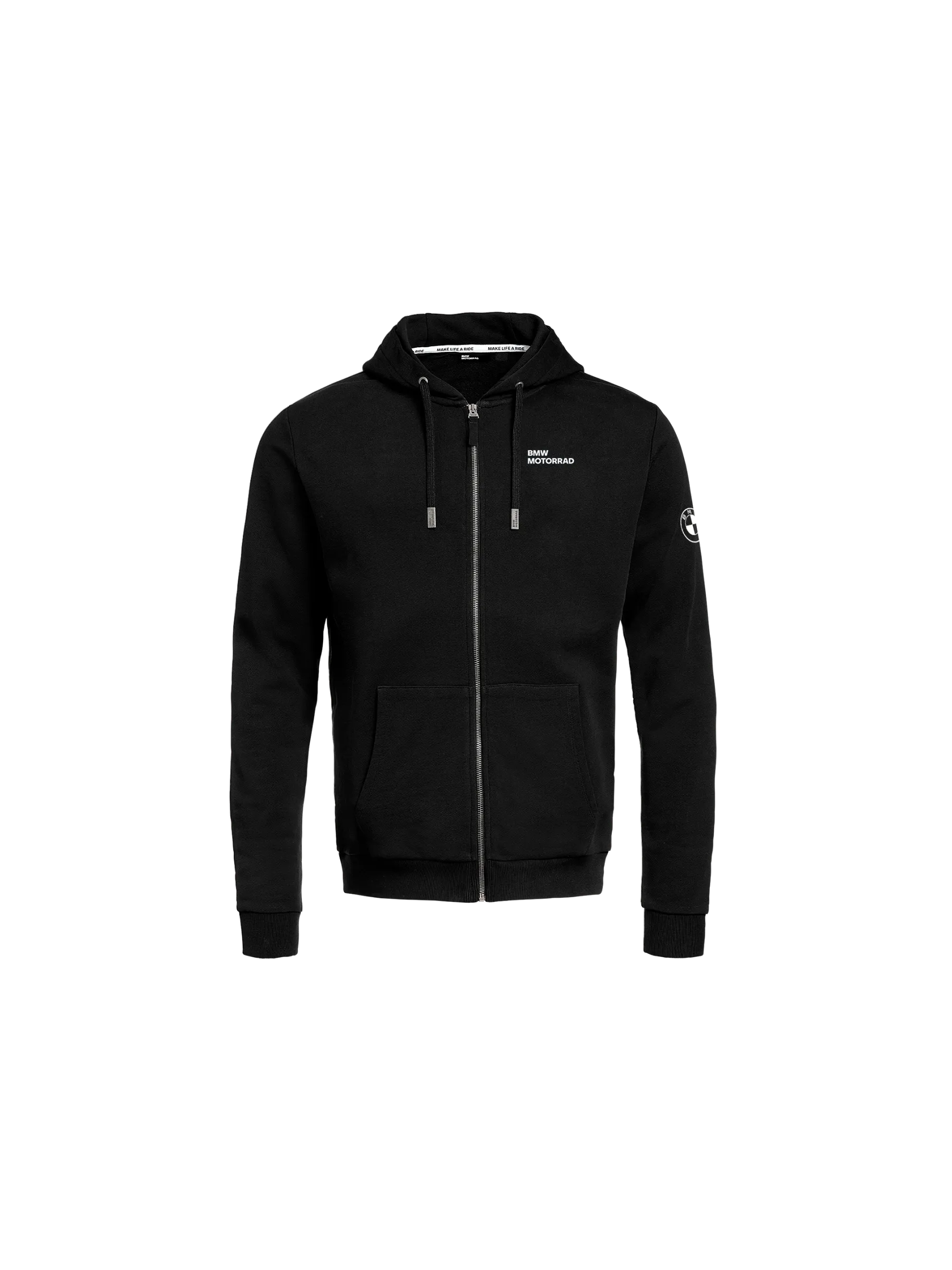Sweat à capuche et Fermeture éclair BMW Make Life A Ride Homme Noir 2025