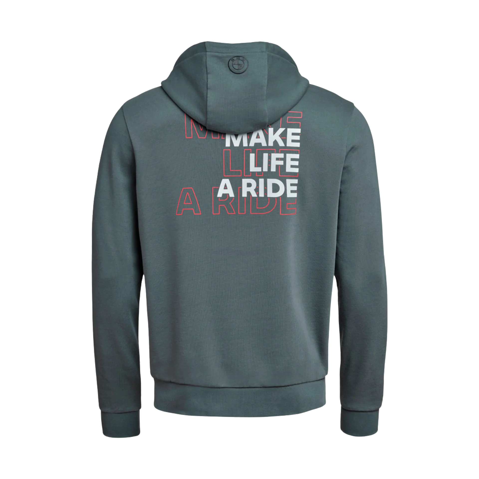 Sweat à capuche zippé BMW Make Life a Ride 2026 - Homme Gris